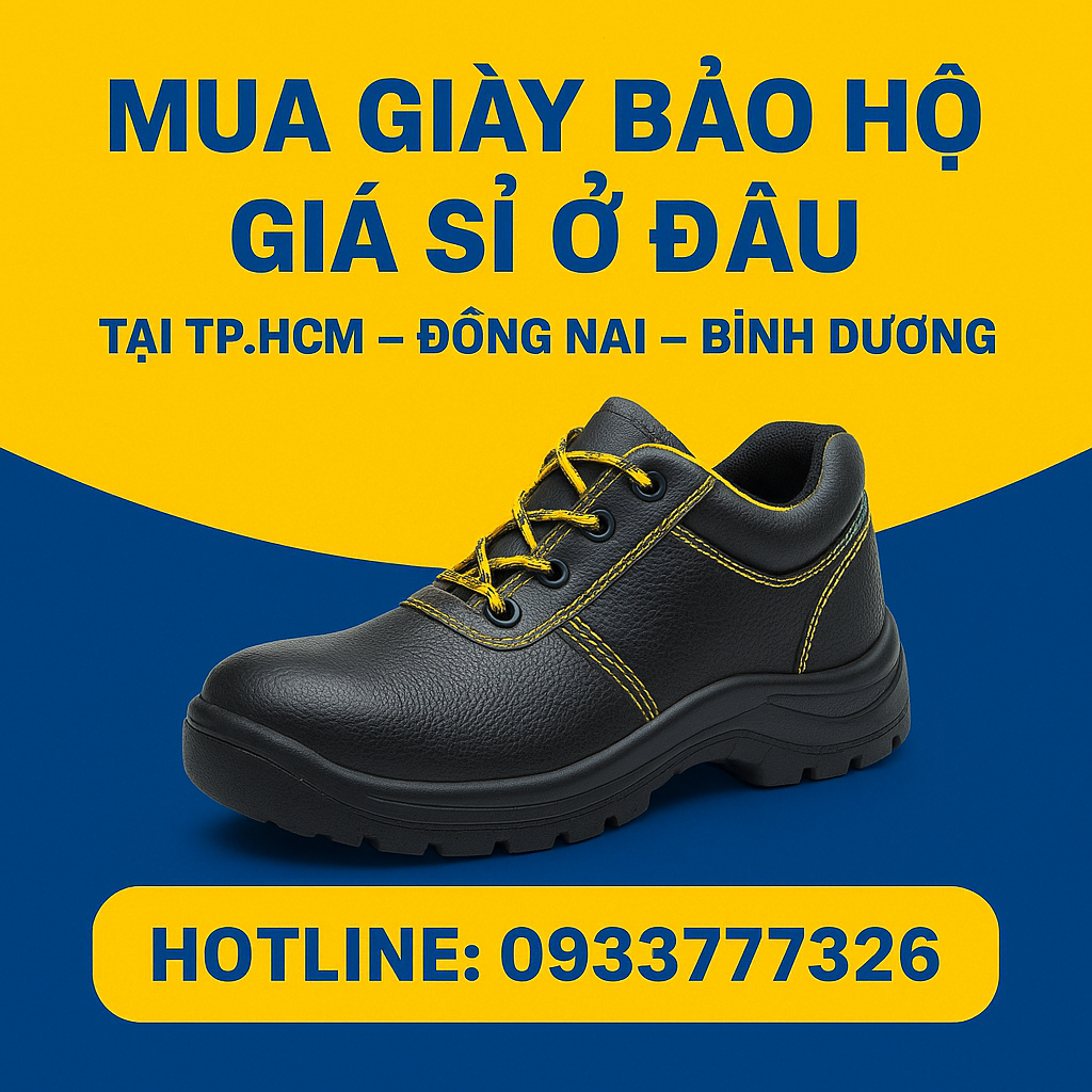 Mua giày bảo hộ giá sỉ ở đâu tại TP.HCM – Đồng Nai – Bình Dương?